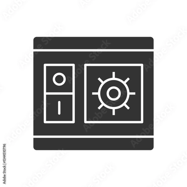Fototapeta Switch Setting Icon Sign Symbol
