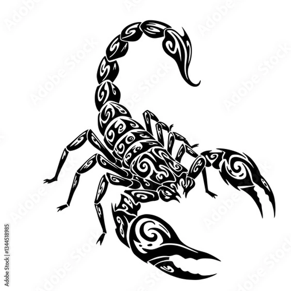 Obraz Bold Tribal Tattoo Designs Striking Black & White Vector Art