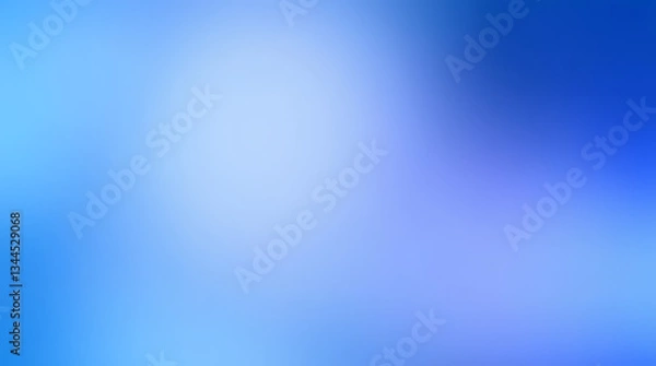 Obraz Soft blue gradient with gentle blur effect, abstract light background.
