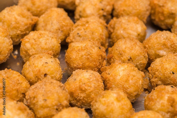 Fototapeta fried meatballs
