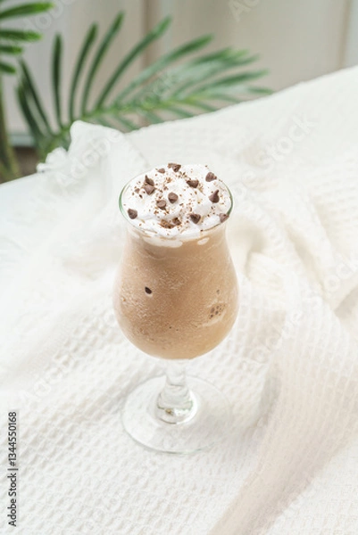 Obraz Fruit sundae on a simple background