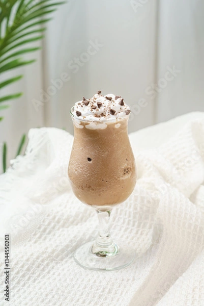 Obraz Fruit sundae on a simple background