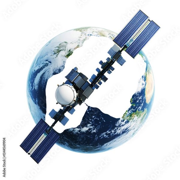 Obraz Advanced Satellite Orbiting Earth for Communication and Navigation