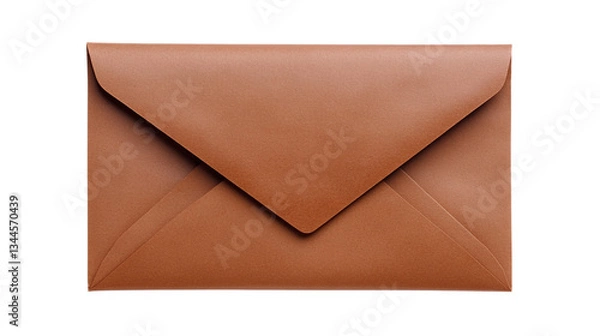 Obraz Brown Leather Envelope Clutch – Elegant Document Holder