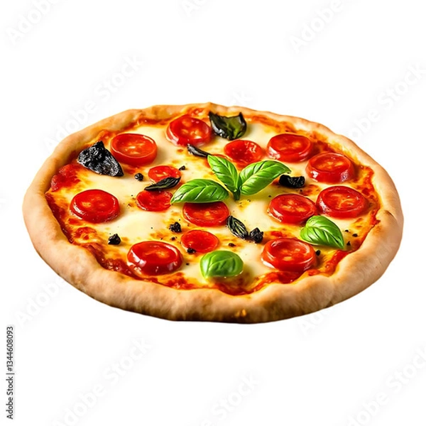 Fototapeta Pizza with Transparent Background
