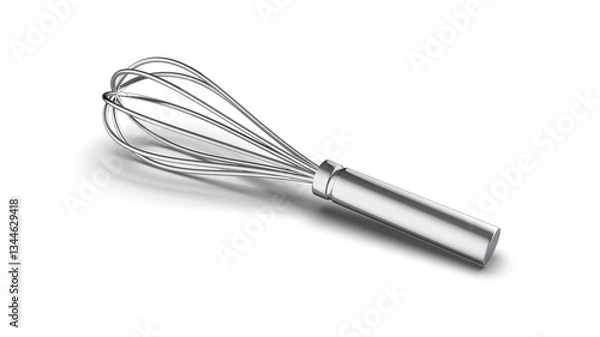 Fototapeta 3d render of a whisk isolated on transparent background. 