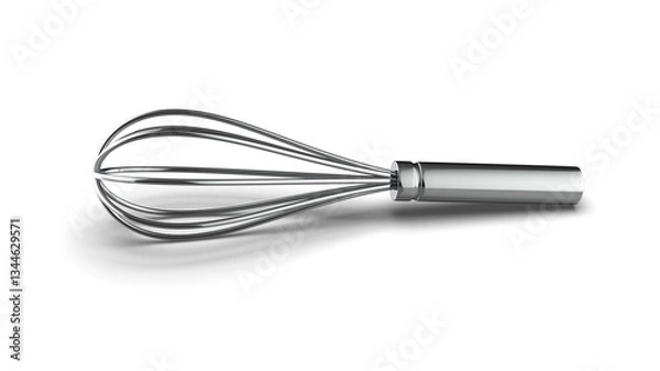 Fototapeta 3d render of a whisk isolated on transparent background. 