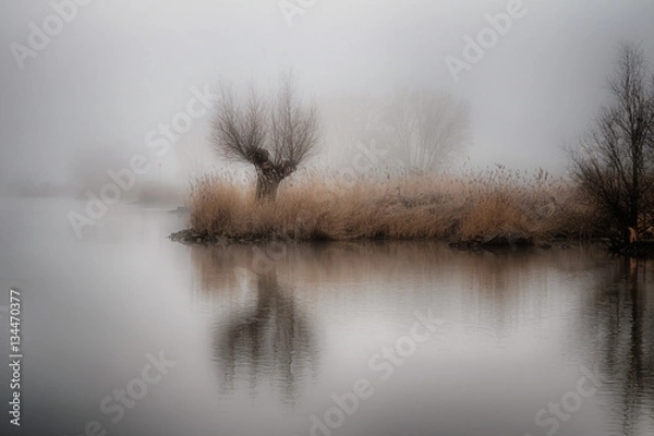 Fototapeta Willow in winter
