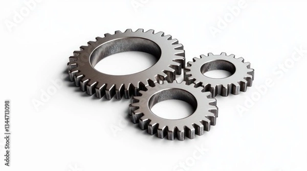 Obraz Interlocking Gears Mechanical Precision and Industrial Design for Engineering Projects
