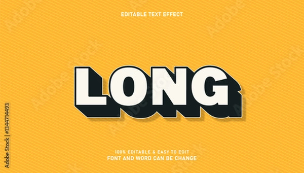 Fototapeta Long text effects that can be edited