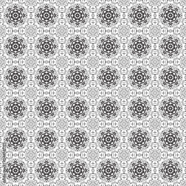 Obraz Intricate Black and White Pattern (16)