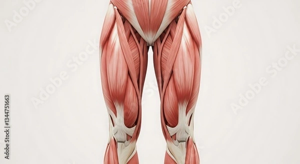 Obraz Human Leg Muscles Anatomy 3d Rendering