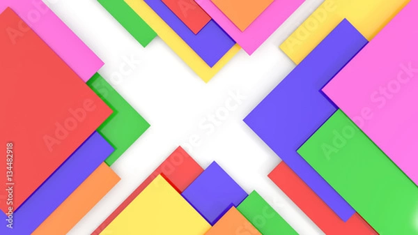 Fototapeta 3D corner abstract background