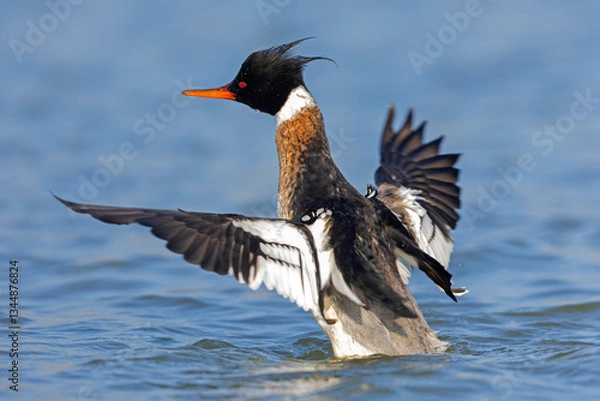 Fototapeta red-breasted merganser (Mergus serrator)