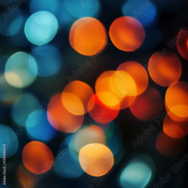 Fototapeta abstract background with bokeh lights