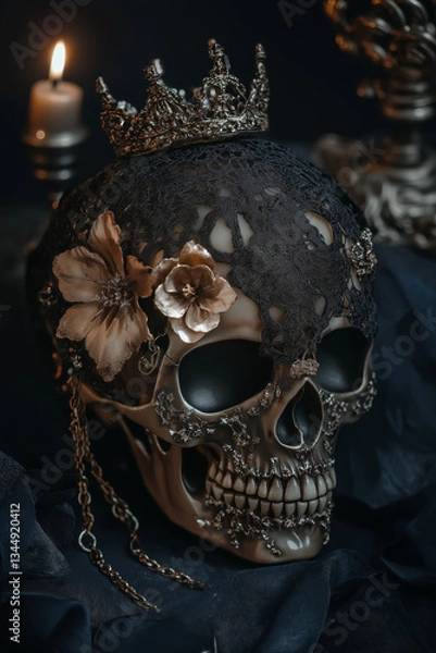 Fototapeta Fancy Decorative Skull