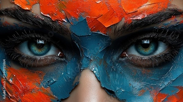 Fototapeta Abstract face art