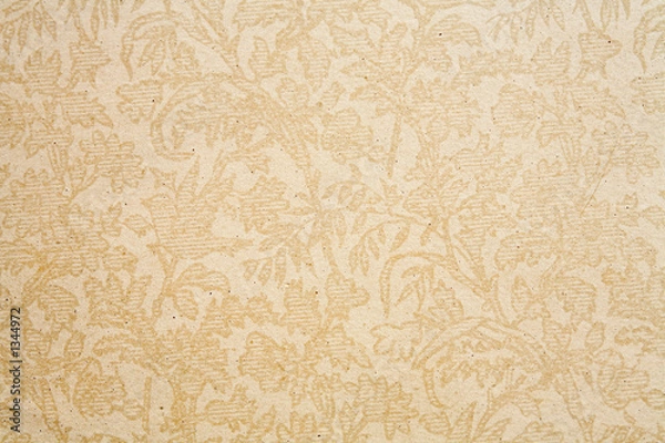 Obraz antique paper found on old book cover, circa 1880