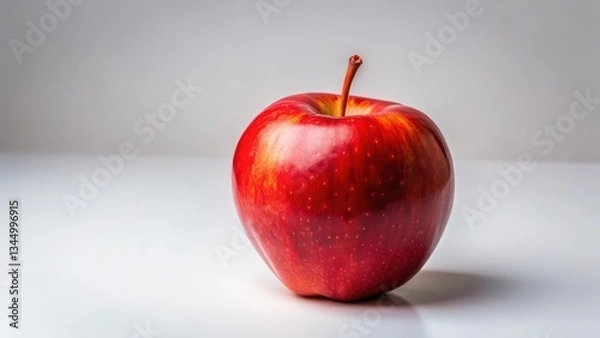 Fototapeta Red Apple on White Background