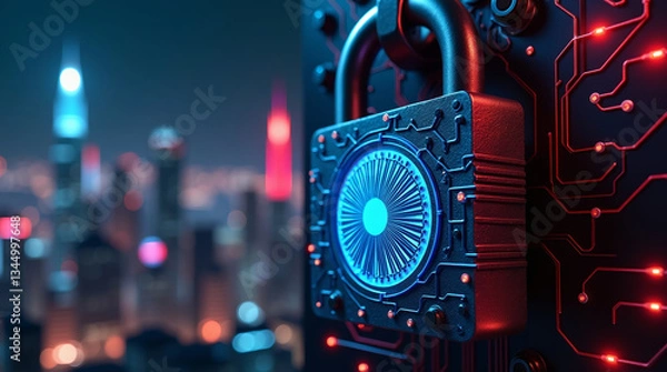 Fototapeta Cyberlock future secure