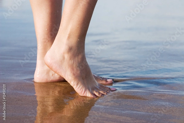 Fototapeta Füße am Strand