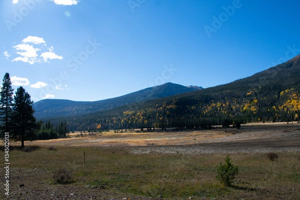 Fototapeta Kawuneeche Valley Rocky Mountain National Park  in Autumn 