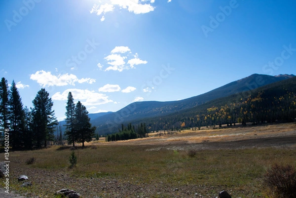 Obraz Mountain valley in autumn