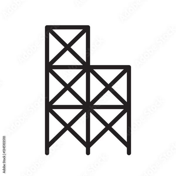 Fototapeta Scaffold Icon