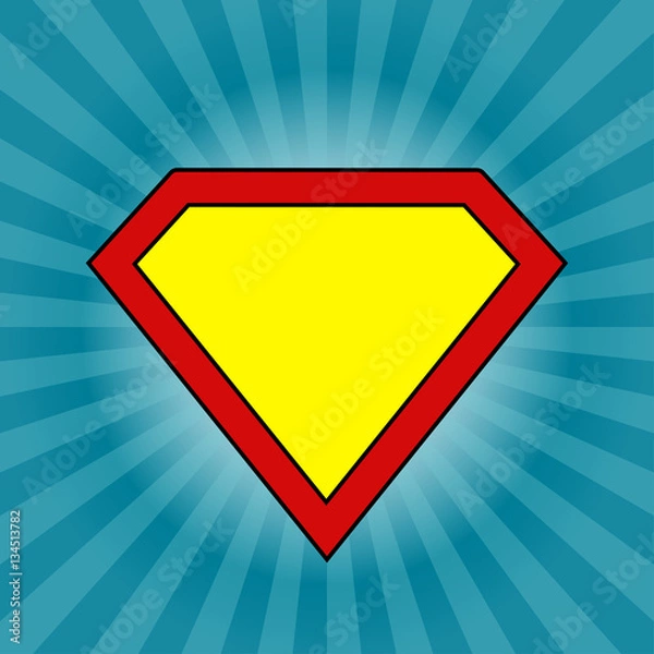 Obraz Zachowaj spokój logo Super man