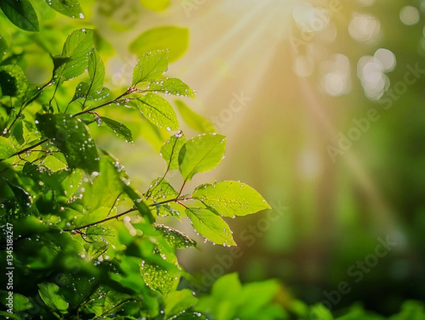 Obraz Sunlit Forest Harmony