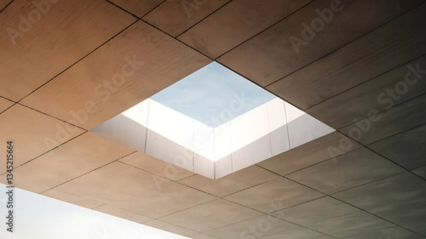 Obraz Modern architectural detail light-filled square skylight