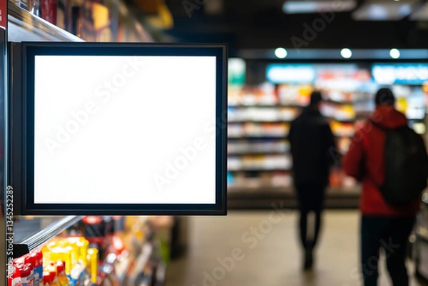 Obraz Blank Billboard, Convenience Store Mockup