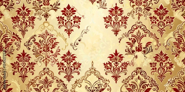 Fototapeta pattern with floral 