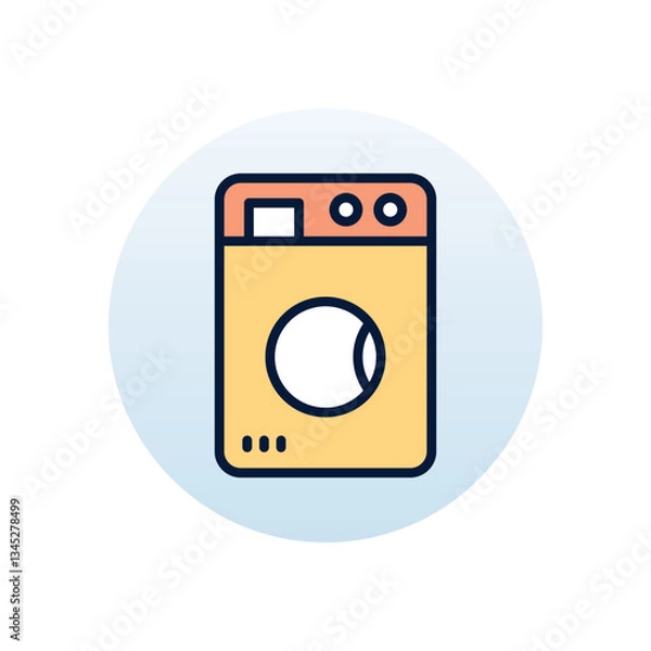 Fototapeta Tumble Dryer Vector icon
