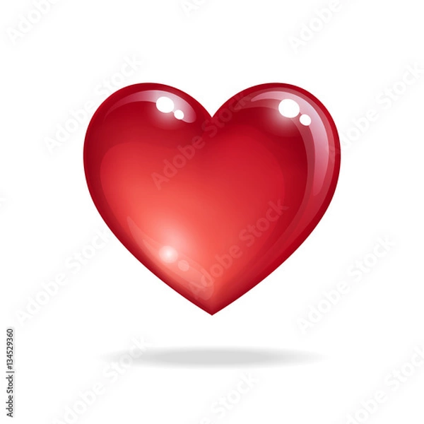 Fototapeta Red Vector heart
