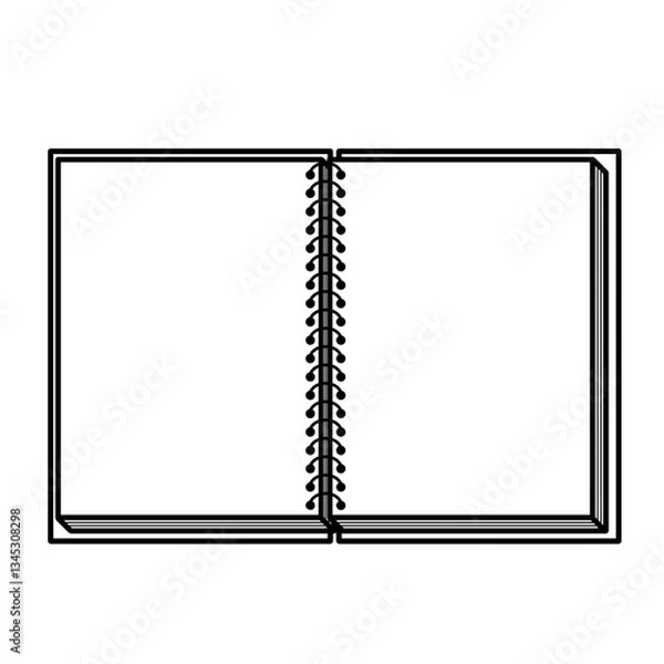 Fototapeta 開いたスケッチブック①