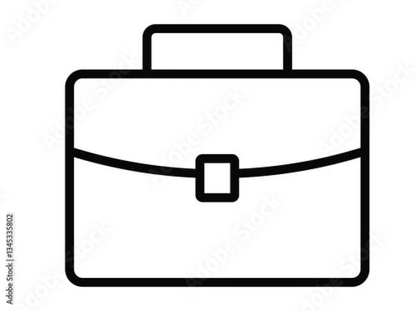 Obraz portfolio vector thin line icon