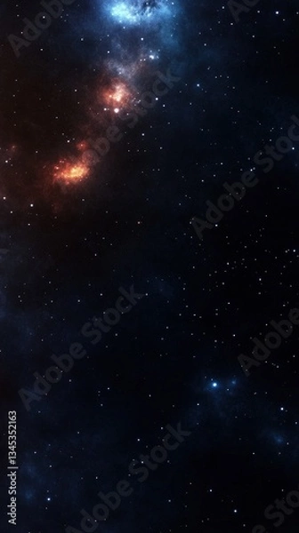 Obraz Cosmic Nebula, Stars and Space Dust