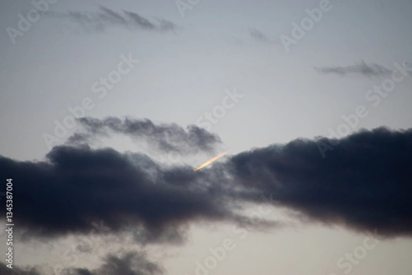 Obraz dark clouds at last light