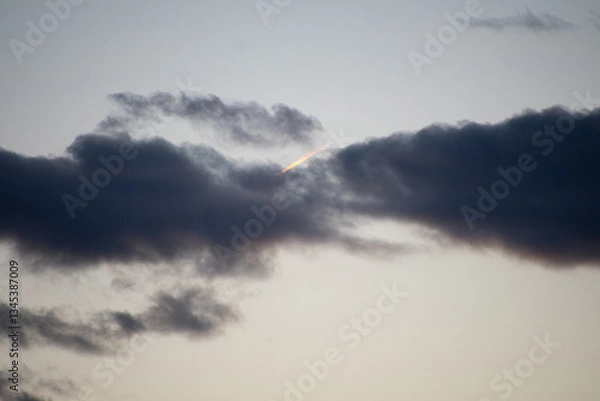 Obraz dark clouds at last light