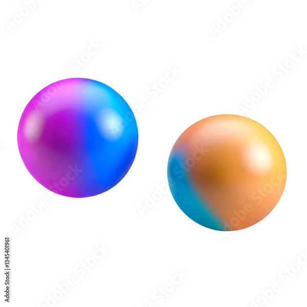 Fototapeta three colored balls
