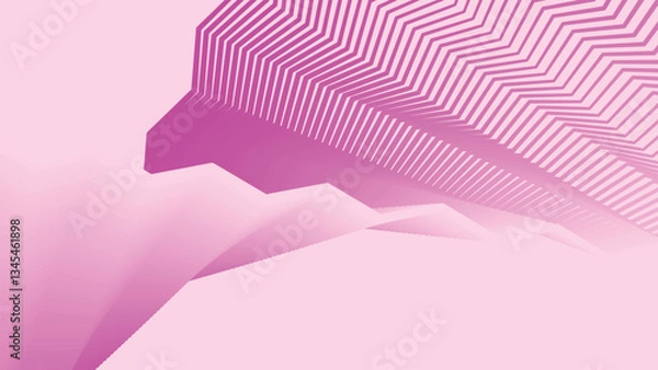 Fototapeta Bright fuchia pink with zig zag pattern abstract for wallpaper or backdrop