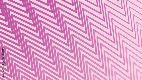 Fototapeta Bright fuchia pink with zig zag pattern abstract for wallpaper or backdrop