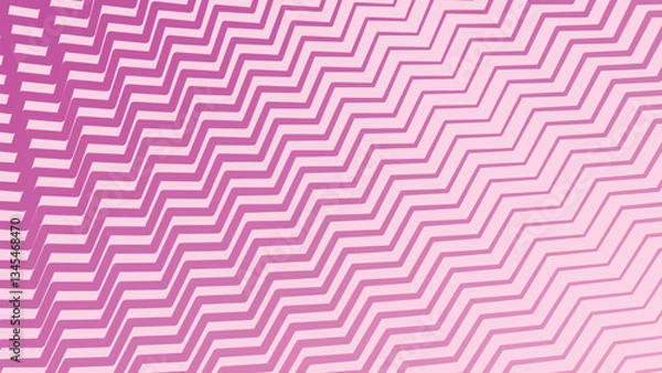 Fototapeta Bright fuchia pink with zig zag pattern abstract for wallpaper or backdrop