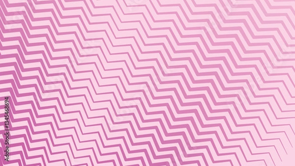 Fototapeta Bright fuchia pink with zig zag pattern abstract for wallpaper or backdrop