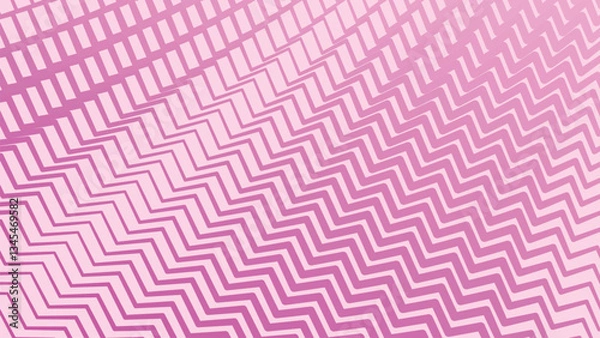 Fototapeta Bright fuchia pink with zig zag pattern abstract for wallpaper or backdrop
