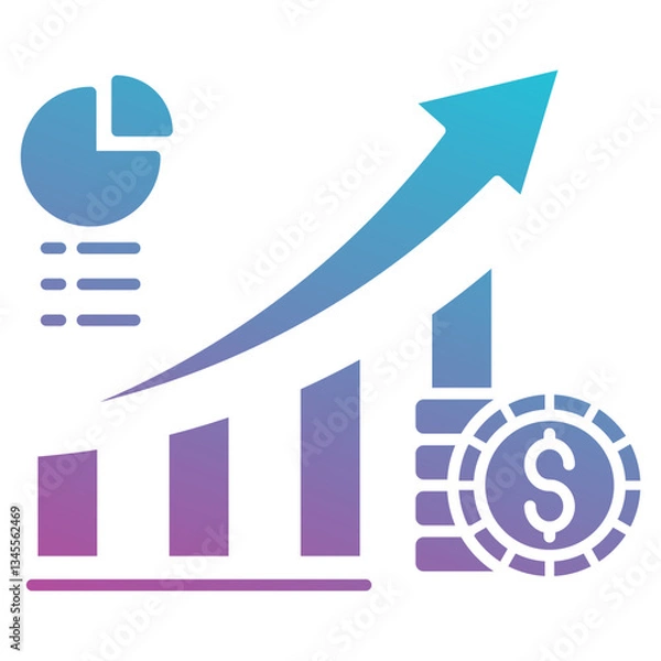 Obraz profits icon element for design