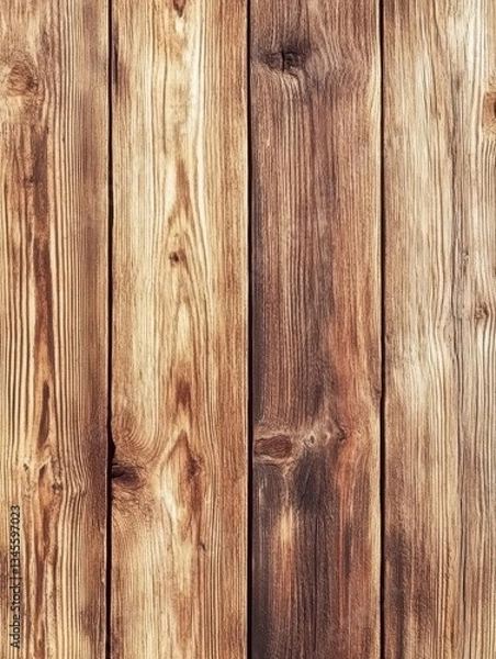 Fototapeta Close-up view of rustic wooden planks showcasing natural grain patterns and textures