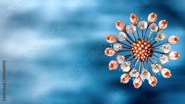 Obraz Floral Orb on Blurry Background