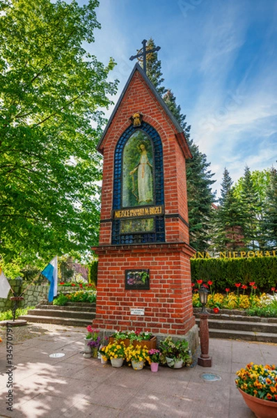 Fototapeta Basilica of the Nativity of the Blessed Virgin Mary in Gietrzwałd, Warmian-Masurian Voivodeship, Poland